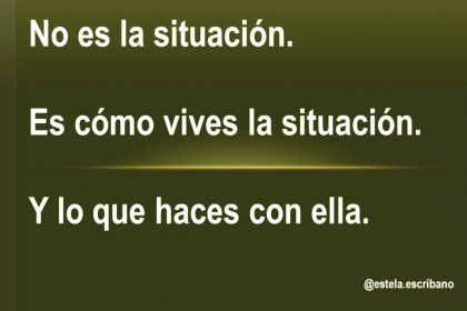 No es la situación.